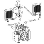 DLE35HD Hybrid motor Einzylinder Zweitakt wasser gekühlter Kolben öl antrieb für elektrischen Hoch leistungs motor UAV-Drohne
